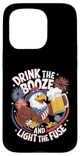 Hülle für iPhone 15 Pro Patriotischer Adler Trink den Alkohol und zünde die von Mrpotts73 4. Juli