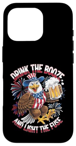 Hülle für iPhone 16 Pro Patriotischer Adler Trink den Alkohol und zünde die von Mrpotts73 4. Juli