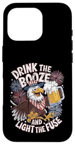 Hülle für iPhone 16 Pro Patriotischer Adler Trink den Alkohol und zünde die von Mrpotts73 4. Juli