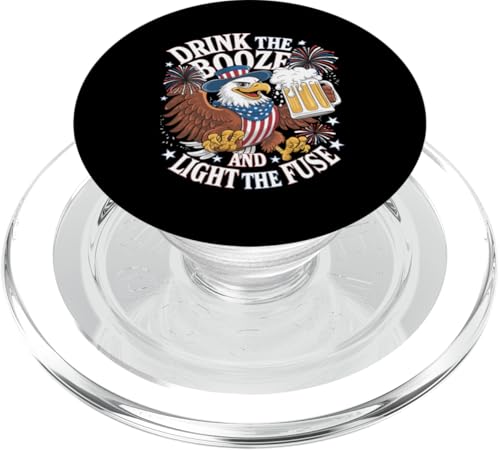 Patriotischer Adler Trink den Alkohol und zünde die PopSockets PopGrip für MagSafe von Mrpotts73 4. Juli