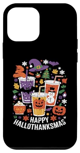 Hülle für iPhone 12 mini Fröhliches Hallothanksmas, Halloween, Thanksgiving von Mrpotts73 Hässlicher Pullover