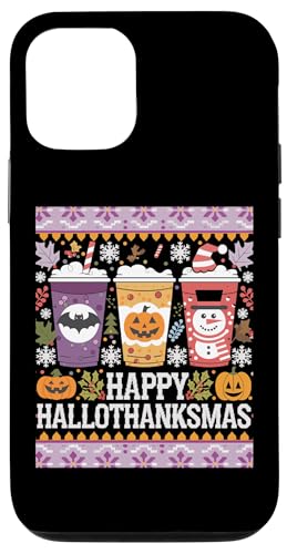 Hülle für iPhone 14 Fröhliches Hallothanksmas, Halloween, Thanksgiving von Mrpotts73 Hässlicher Pullover