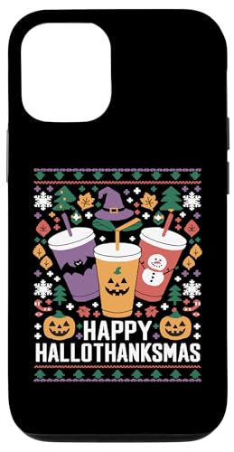 Hülle für iPhone 14 Pro Fröhliches Hallothanksmas, Halloween, Thanksgiving von Mrpotts73 Hässlicher Pullover