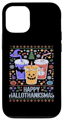 Hülle für iPhone 15 Fröhliches Hallothanksmas, Halloween, Thanksgiving von Mrpotts73 Hässlicher Pullover