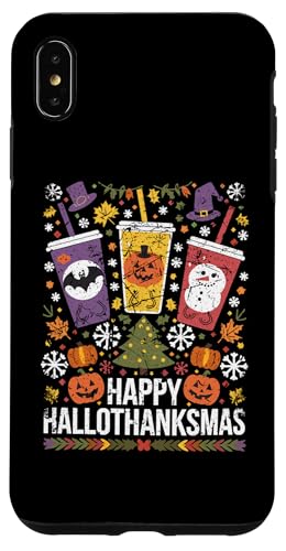 Hülle für iPhone XS Max Fröhliches Hallothanksmas, Halloween, Thanksgiving von Mrpotts73 Hässlicher Pullover