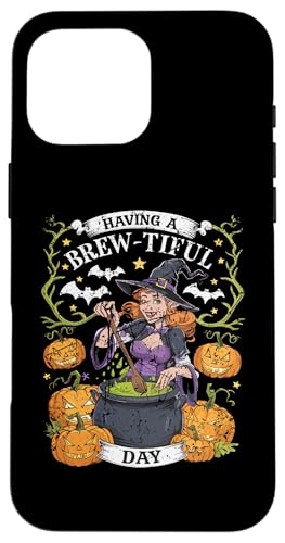 Hülle für iPhone 16 Pro Max Einen tollen Tag mit lustigem, grafischem Halloween-Kürbis von Mrpotts73 Halloween-Kostüm