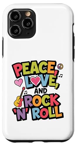 Hülle für iPhone 11 Pro Von Frieden, Liebe und Rock 'n' Roll Retro-Musik inspirierte von Mrpotts73 Musik