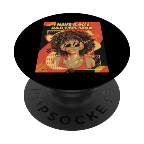 Ich habe einen 90er-Jahre-R&B-Typ-Soul-Musikliebhaber PopSockets mit austauschbarem PopGrip von Mrpotts73 Musik