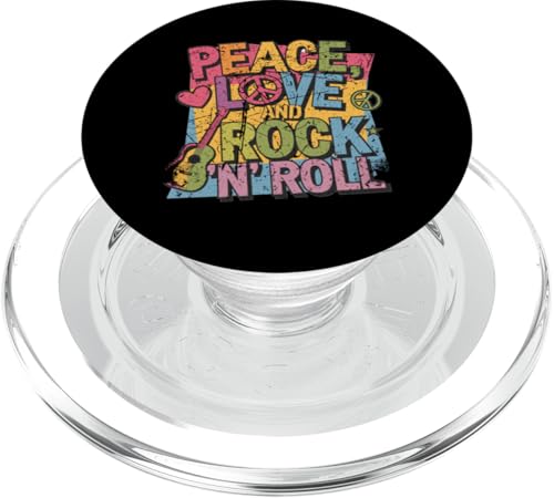 Von Frieden, Liebe und Rock 'n' Roll Retro-Musik inspirierte PopSockets PopGrip für MagSafe von Mrpotts73 Musik