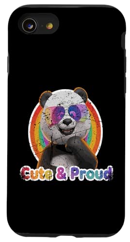 Hülle für iPhone SE (2020) / 7 / 8 Niedlicher und stolzer Regenbogen-Panda-Pride-Monat von Mrpotts73 Pride-Monat