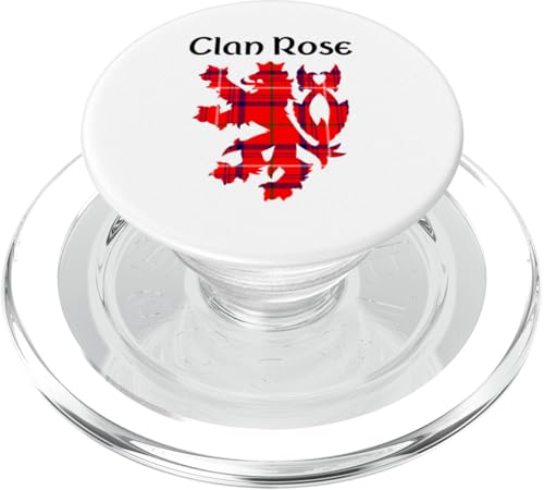 Clan Rose Tartan Schottischer Familienname Scotland Pride PopSockets PopGrip für MagSafe von Mrpotts73 Schottischer Löwe