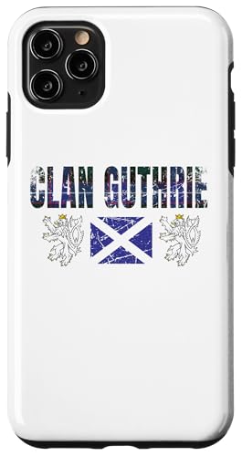 Hülle für iPhone 11 Pro Max Clan Guthrie Tartan Schottischer Familienname Scotland Pride von Mrpotts73 Schottischer Löwe