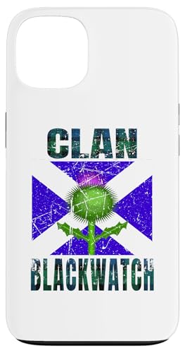 Hülle für iPhone 13 Clan Blackwatch Tartan schottischer Familienname Scotland von Mrpotts73 Schottischer Löwe