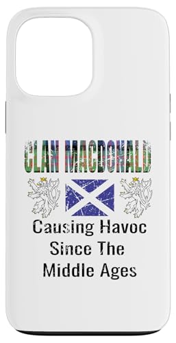 Hülle für iPhone 13 Pro Max Clan McDonald Tartan Schottischer Familienname Scotland von Mrpotts73 Schottischer Löwe