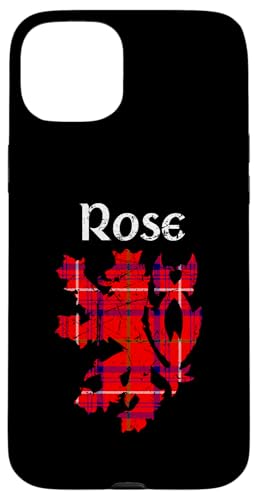 Hülle für iPhone 15 Plus Clan Rose Tartan Schottischer Familienname Scotland Pride von Mrpotts73 Schottischer Löwe