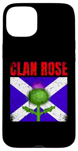 Hülle für iPhone 15 Plus Clan Rose Tartan Schottischer Familienname Scotland Pride von Mrpotts73 Schottischer Löwe