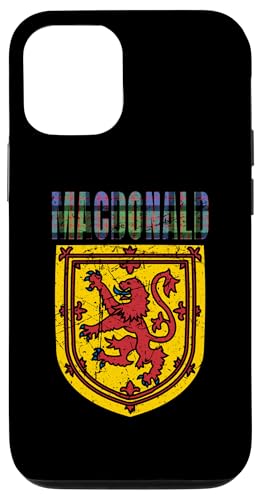 Hülle für iPhone 15 Pro Clan McDonald Tartan Schottischer Familienname Scotland von Mrpotts73 Schottischer Löwe