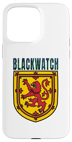 Hülle für iPhone 15 Pro Max Clan Blackwatch Tartan schottischer Familienname Scotland von Mrpotts73 Schottischer Löwe