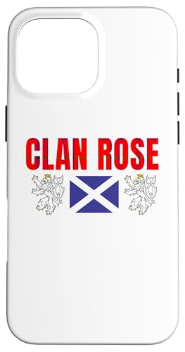 Hülle für iPhone 16 Pro Max Clan Rose Tartan Schottischer Familienname Scotland Pride von Mrpotts73 Schottischer Löwe