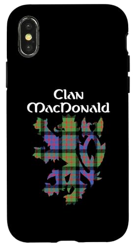 Hülle für iPhone X/XS Clan McDonald Tartan Schottischer Familienname Scotland von Mrpotts73 Schottischer Löwe