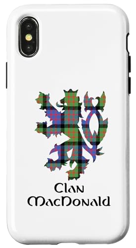 Hülle für iPhone X/XS Clan McDonald Tartan Schottischer Familienname Scotland von Mrpotts73 Schottischer Löwe