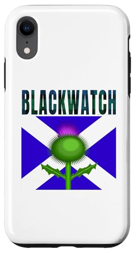 Hülle für iPhone XR Clan Blackwatch Tartan schottischer Familienname Scotland von Mrpotts73 Schottischer Löwe