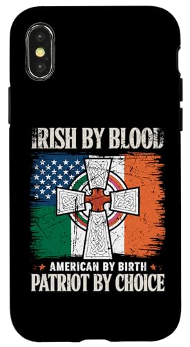 Hülle für iPhone X/XS Ire von Blut, gebürtiger Amerikaner, Patriot aus eigener von Mrpotts73 St. Paddy's Day