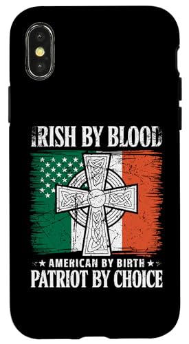 Hülle für iPhone X/XS Ire von Blut, gebürtiger Amerikaner, Patriot aus eigener von Mrpotts73 St. Paddy's Day