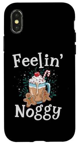 Hülle für iPhone X/XS Feelin' Noggy Holiday Eggnog Lustiges von Mrpotts73 Weihnachten