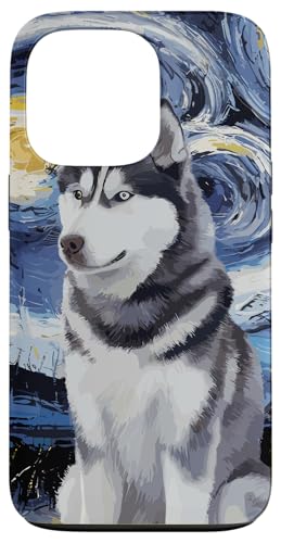 Hülle für iPhone 13 Pro Geschenke für Husky-Hundeliebhaber. Sternennacht im von Mrpotts73