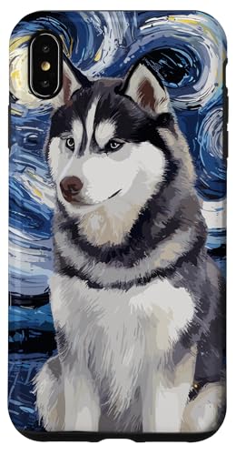 Hülle für iPhone XS Max Geschenke für Husky-Hundeliebhaber. Sternennacht im von Mrpotts73