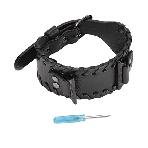 Mtlavish Smartwatch Band Vintage Style Ersatzleder -Uhrengurt mit Schraubendreher hoher Kompatibilität für Smartwatch ideal für tägliche Verwendung von Urlaubsfeiern und Mtlavish Smartwatch Band Vintage Style Ersatzleder -Uhrengurt mit Schraubendreher hoher Kompatibilität für Smartwatch ideal für tägliche Verwendung von Urlaubsfeiern und von Mtlavishness