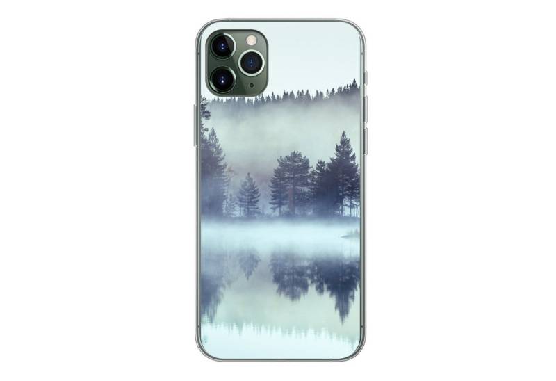 MuchoWow Handyhülle Wald - Nebel - Winter, Handyhülle Apple iPhone 11 Pro Max, Smartphone-Bumper, Print, Handy von MuchoWow