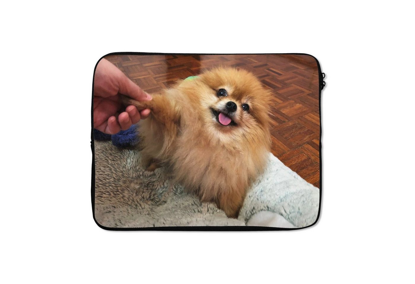 MuchoWow Laptop-Hülle Verspielter Pomeranian von MuchoWow