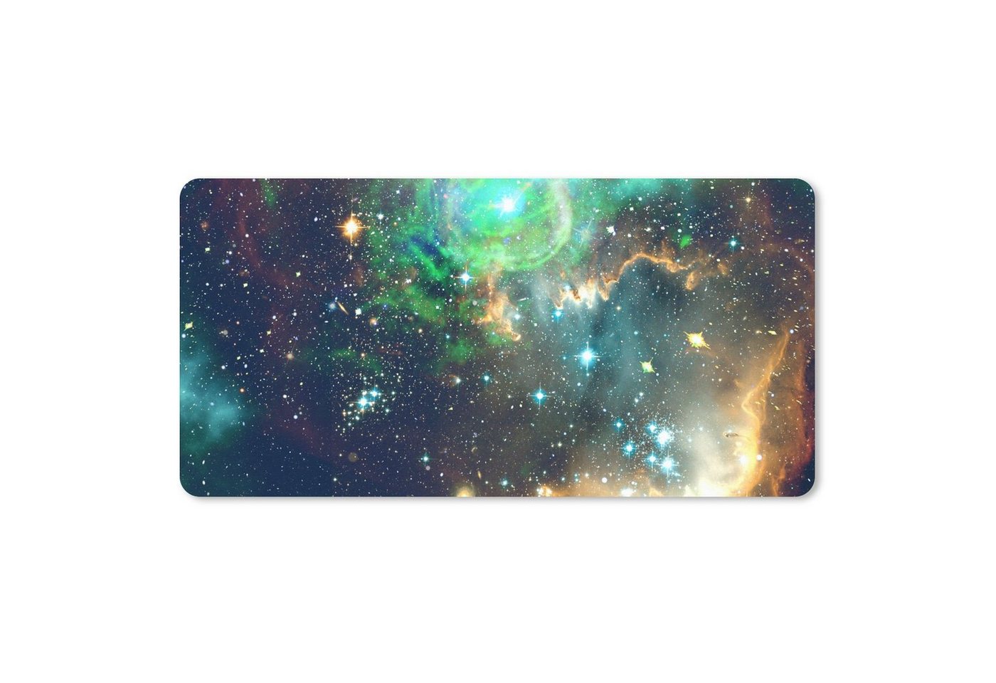 MuchoWow Mauspad Raum - Sterne - Licht (1-St), Mousepad mit Rutschfester Unterseite, Mausunterlage, Gaming, 60x30 cm von MuchoWow