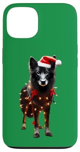 Hülle für iPhone 13 Mudi Dog Weihnachtsmannmütze Weihnachtsbeleuchtung Besitzer Mama Papa Liebhaber Xmas von Mudi Dog Christmas Products