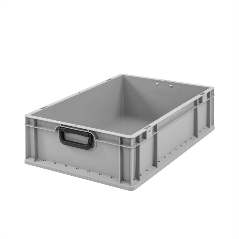 Eurobox NextGen Portable Duo mit 2 Frontkoffergriffen - 600x400x170mm - Grau von Müller & Sohn