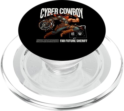 Far Future Sheriff Streetwear | Nette Cyber Cowboys Geschenkidee PopSockets PopGrip für MagSafe von Mugambo Streetwear Fashion Design for Gift Ideas