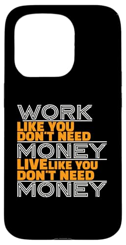 Hülle für iPhone 15 Pro Work Passionately Streetwear | Motivierendes Zitat Geschenkidee von Mugambo Streetwear Fashion Design for Gift Ideas