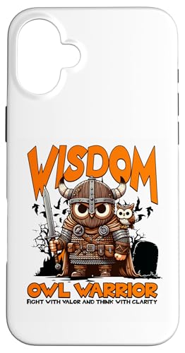 Hülle für iPhone 16 Plus Night Owl Wisdom Halloween Bird Streetwear Gruselige Geschenkidee von Mugambo Streetwear Fashion Design for Gift Ideas