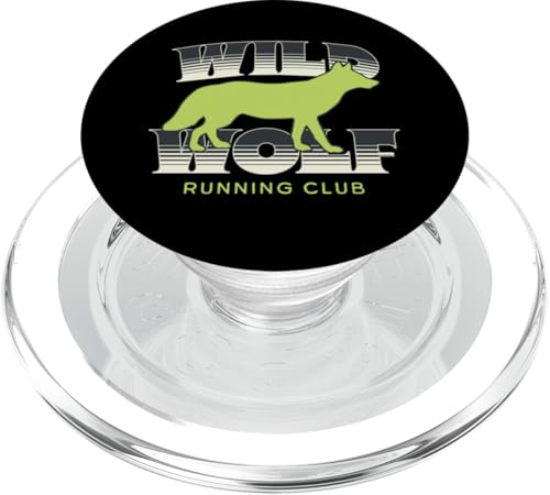 Tierliebhaber Streetwear | Wild Wolf Running Club Geschenkideen PopSockets PopGrip für MagSafe von Mugambo Streetwear Fashion Design for Gift Ideas