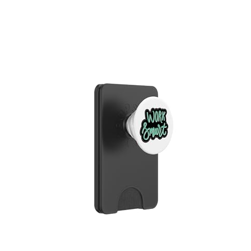 Work Smart | Workers Day Motivierende Streetwear Geschenkidee PopSockets PopWallet für MagSafe von Mugambo Streetwear Fashion Design for Gift Ideas