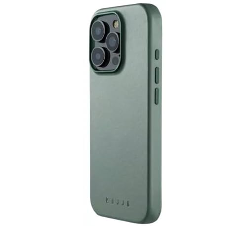 Mujjo Leather Case iPhone 16 Pro Smoke Green von Mujjo