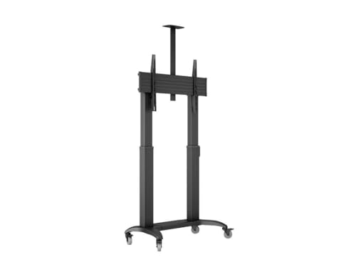 Halterung mit Rollen, motorisiert, für Monitore von 65-110 Zoll (65-110 Zoll), Kappe 135 kg, VESA 200 x 200, 1000 x 600 cm, Schwarz von Multibrackets