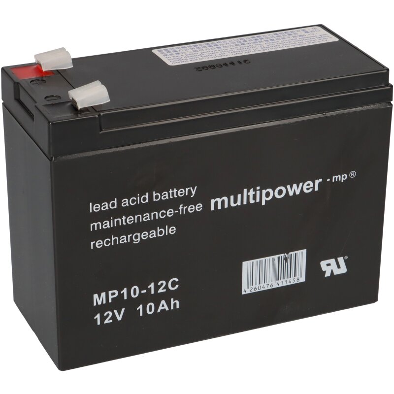 Multipower Blei-Akku MP10-12C Pb 12V / 10Ah von Multipower