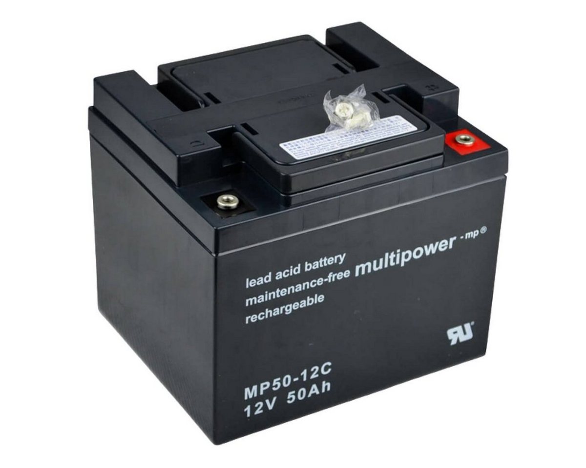 Multipower Multipower MP50-12C 12V 50Ah Rollstuhl Batterie Batterie, (12 V) von Multipower