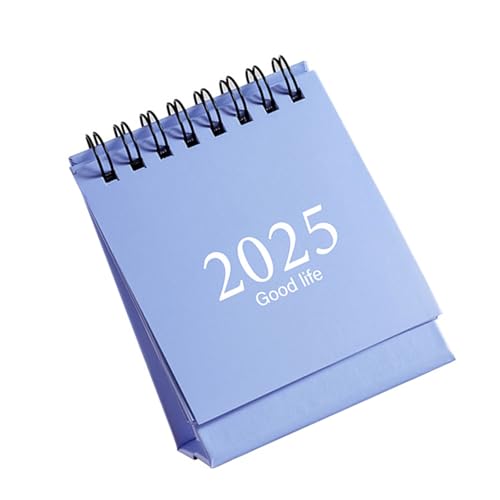 Mumuve 2025 Tischkalender 2024-2025 Tischkalender Monatskalender Englisch Stehkalender Lovely Coil von Mumuve