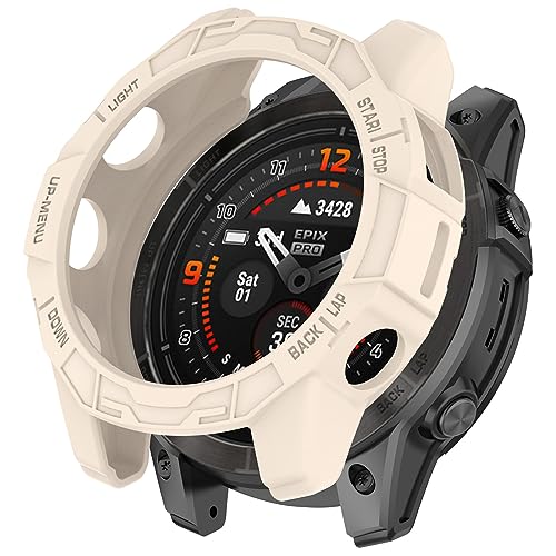 Muovrto Schutzhülle für Garmin Fenix 7X/Fenix 7X Pro,TPU Smartwatch Gehäuse Hülle für Garmin epix Pro (Gen 2) 51mm von Muovrto