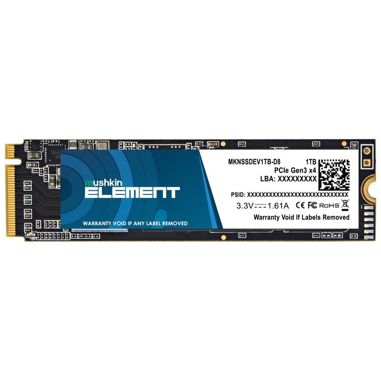 M.2 1TB Mushkin Element NVMe PCIe3.0 x 4 von Mushkin