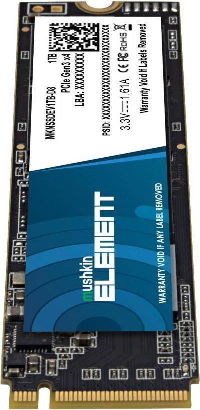 SSD  1TB Mushkin M.2    (2280) Element NVMe PCIe intern retail von Mushkin